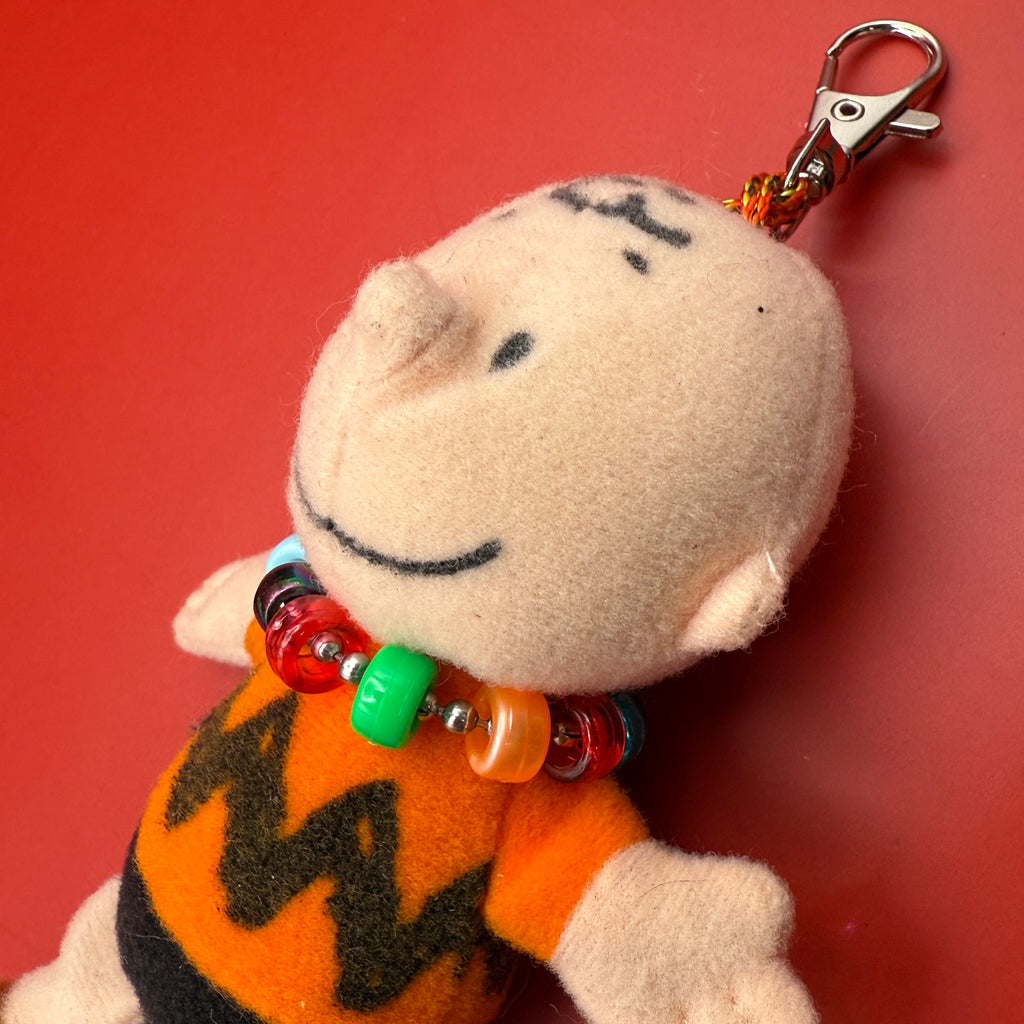 Vintage Charm Necklace Cartoon Character Plush Bag Charms