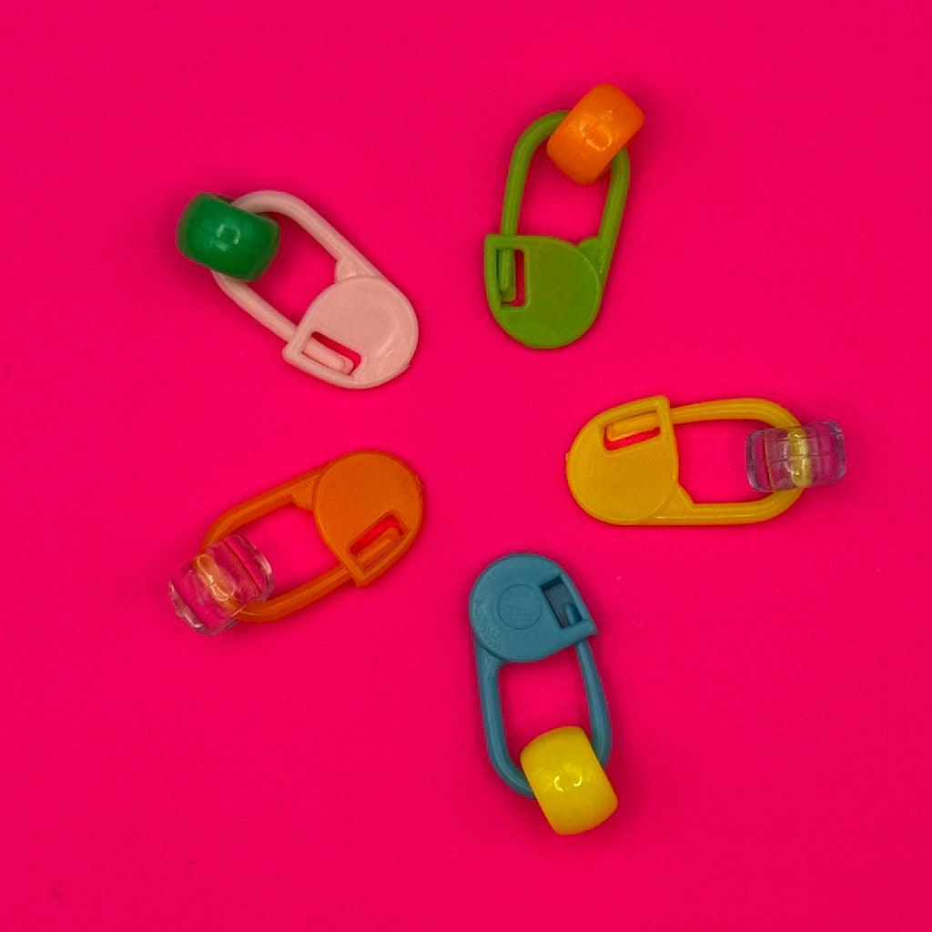 5 Piece Colorful Beaded Shoe Charm Pack