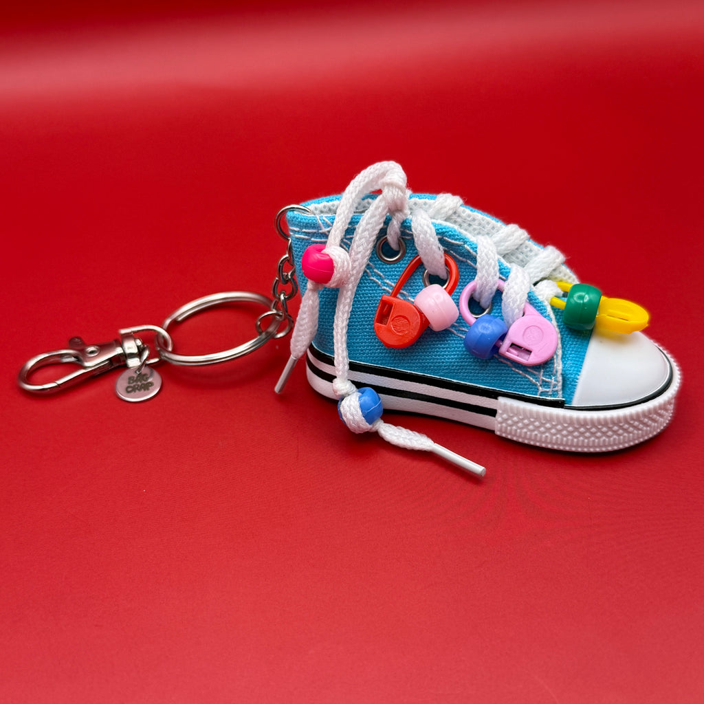 Mini Accessorized Beaded Sneaker Bag Charm