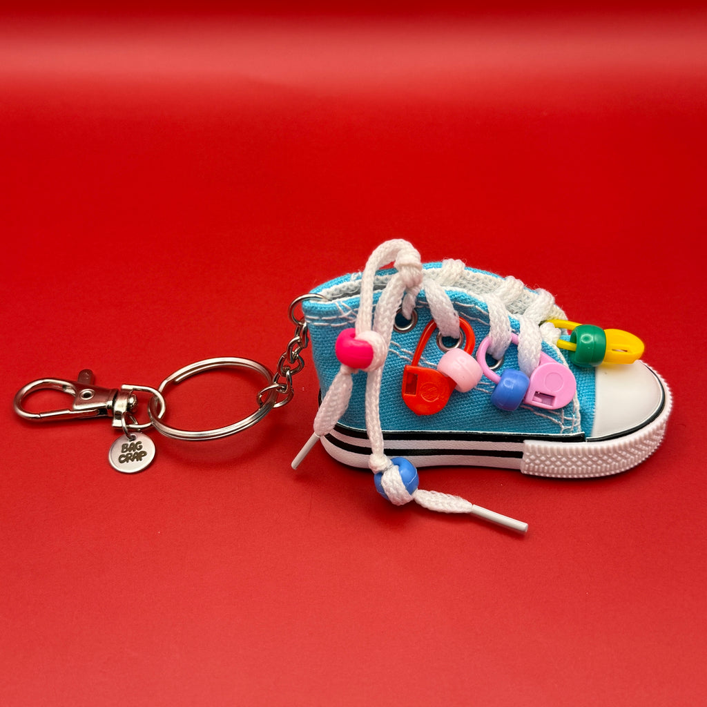 Mini Accessorized Beaded Sneaker Bag Charm