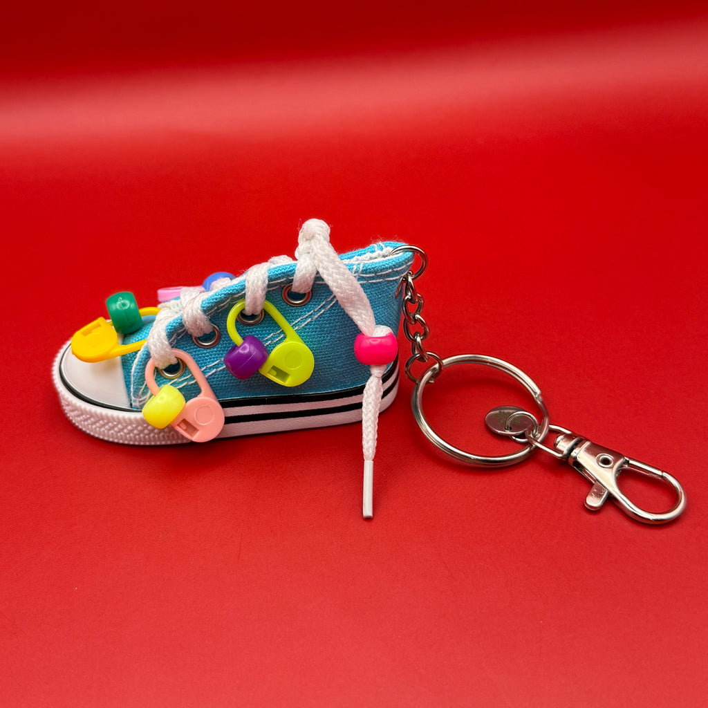 Mini Accessorized Beaded Sneaker Bag Charm