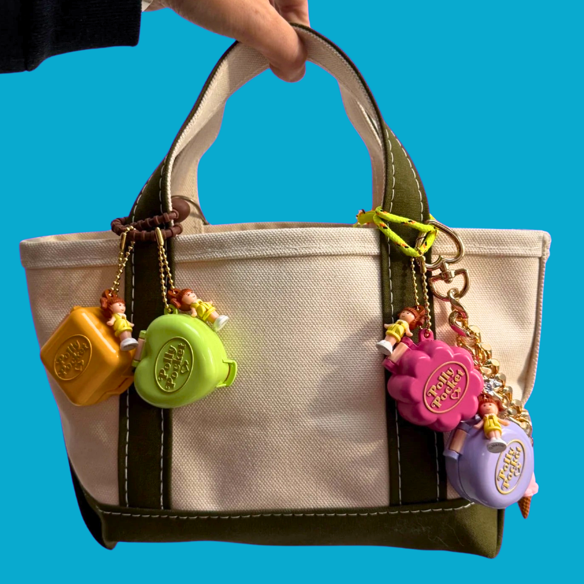 Polly Pocket Retro Brunette  s: You Pick -  vintage keychain vintage charms for bag nostalgia vintage keychains y2k collectible - Bag Crap