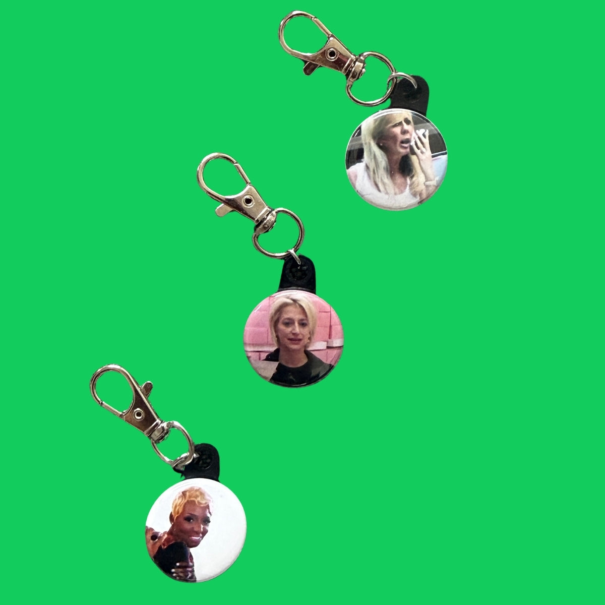 Real Housewives    - Dorinda, Nene Leakes, Vicki -  vintage keychain vintage charms for bag nostalgia vintage keychains y2k collectible - Bag Crap