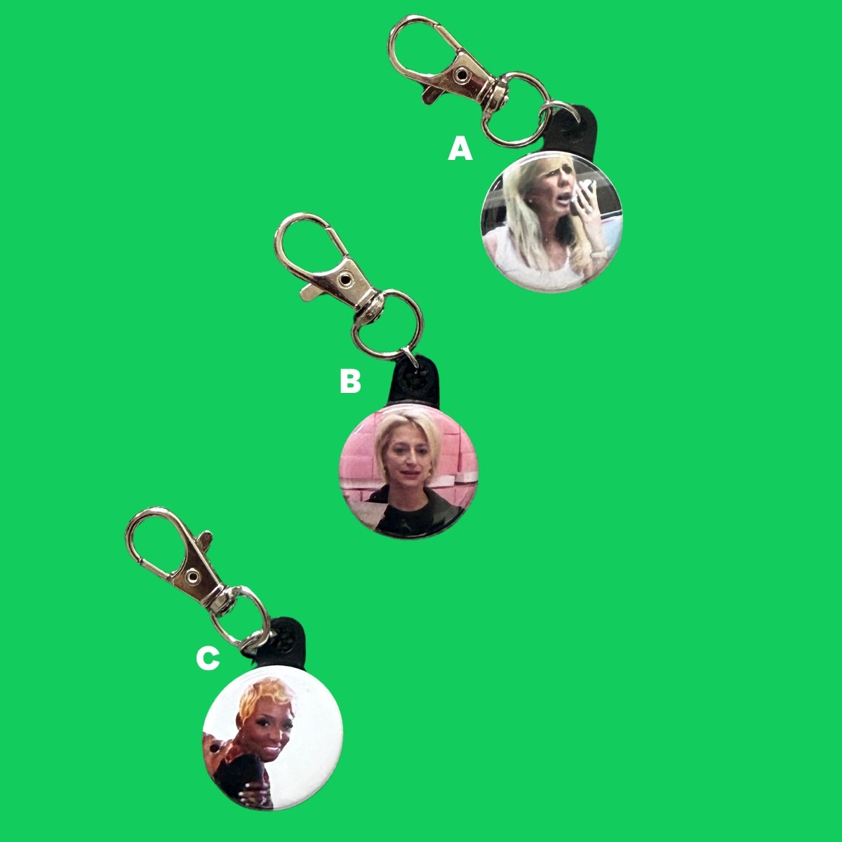 Real Housewives    - Dorinda, Nene Leakes, Vicki -  vintage keychain vintage charms for bag nostalgia vintage keychains y2k collectible - Bag Crap