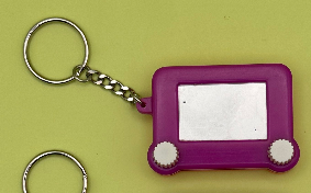 Etch-A-Sketch Neon Vintage Y2K Keychains: You Pick