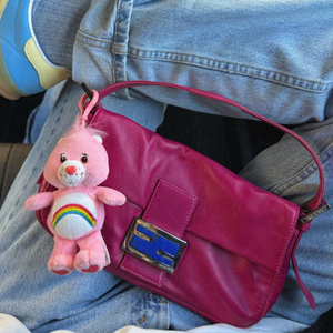 Deadstock  Plush 'Cheer' Care Bear -  vintage keychain vintage charms for bag nostalgia vintage keychains y2k collectible - Bag Crap