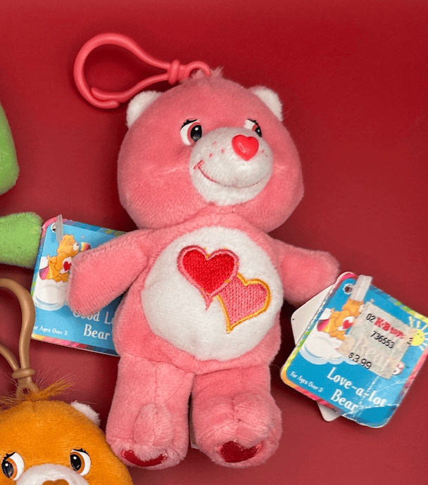 Y2k Vintage Deadstock Care Bear 2002/2003 Plush Bag Charms With Tags: Drop 2