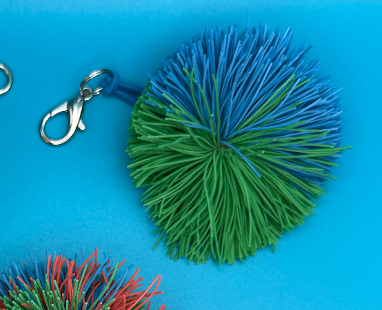 Koosh Ball Style Rubber  : You Pick -  vintage keychain vintage charms for bag nostalgia vintage keychains y2k collectible - Bag Crap