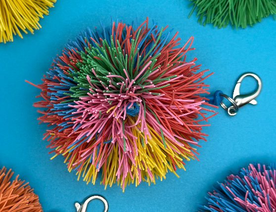 Koosh Ball Style Rubber  : You Pick -  vintage keychain vintage charms for bag nostalgia vintage keychains y2k collectible - Bag Crap