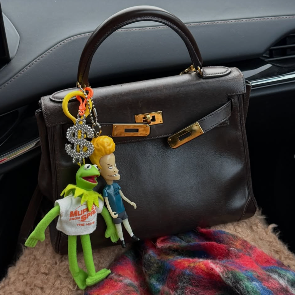 90s Kermit The Frog Muppets In Space Plush   — RARE -  vintage keychain vintage charms for bag nostalgia vintage keychains y2k collectible - Bag Crap