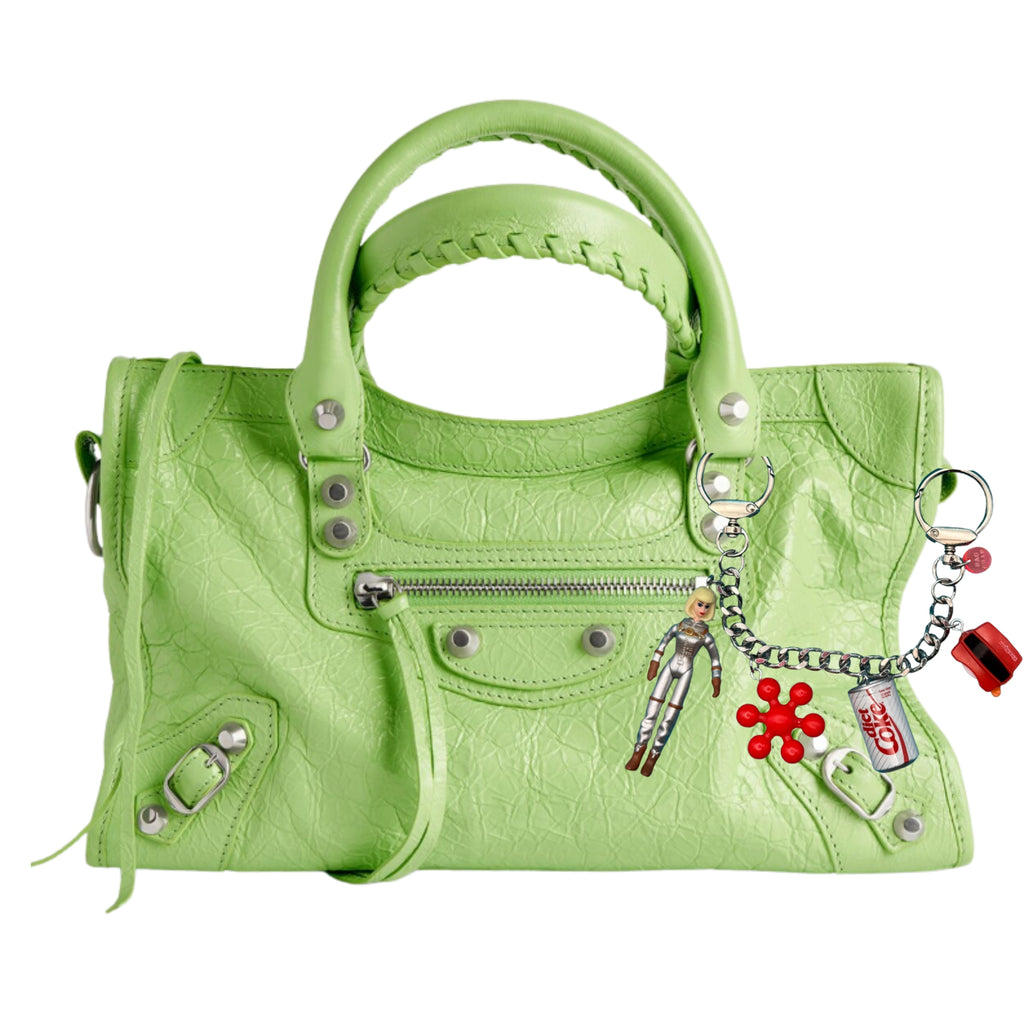 Vintage Mini Barbie + Diet Coke Bag Charm Chain