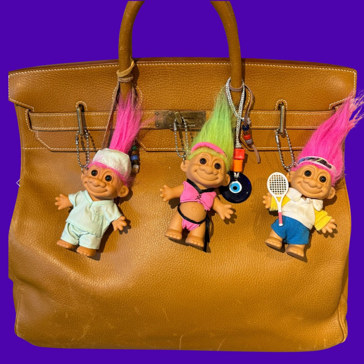 Mystery Blind Box:  Troll Doll - troll charms troll keychains vintage keychain vintage charms for bag nostalgia vintage keychains y2k collectible - Bag Crap