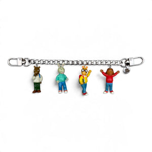 Arthur & Friends   Chain - vintage bag charm chains silver nostalgia vintage y2k vintage keychain vintage charms for bag nostalgia vintage keychains y2k collectible - Bag Crap