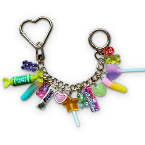 1:1 Candy Stacked   Chain - Green/Gold - vintage bag charm chains silver nostalgia vintage y2k vintage keychain vintage charms for bag nostalgia vintage keychains y2k collectible - Bag Crap