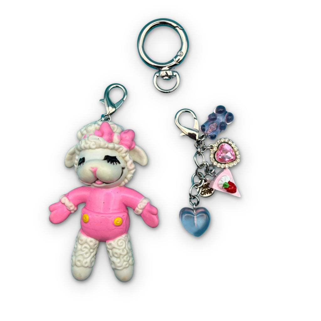 1:1 Vintage 90s Cartoon Bag Charm Pack: Lamb Chop