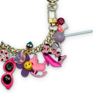 1:1  Barbie Shoes + Hello Kitty   Chain - barbie doll toy pink rare vintage keychain vintage charms for bag nostalgia vintage keychains y2k collectible - Bag Crap