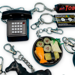 1960s-  s &   s: Black Collection -  vintage keychain vintage charms for bag nostalgia vintage keychains y2k collectible - Bag Crap