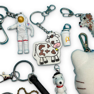 1960s-  s &   s: White Collection - snoopy rar peanuts vintage keychain vintage charms for bag nostalgia vintage keychains y2k collectible - Bag Crap
