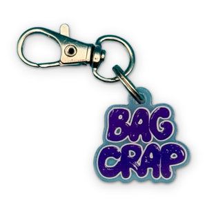 Crap Acrylic Logo - clips carabiners charms keychains bag designer vintage keychain vintage charms for bag nostalgia vintage keychains y2k collectible - Bag Crap