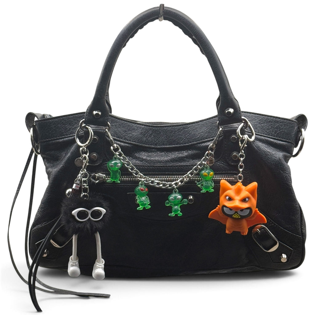 Miniature Vintage Aliens Bag Charm Chain