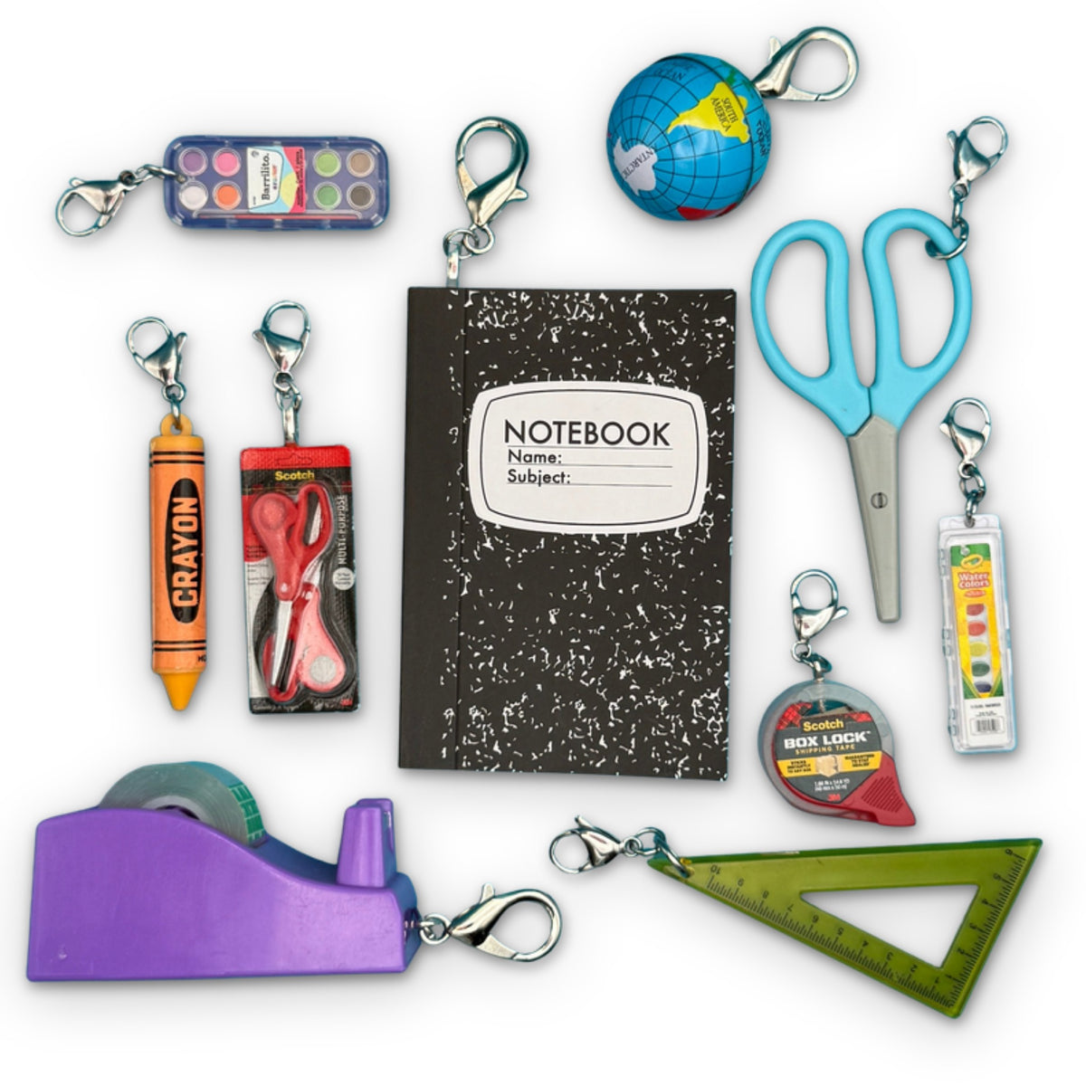 Arts & Crafts Mini Bag Charm Pendants on a white background