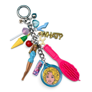 Miniature Barbie & Hairbrush   Set - barbie doll toy pink rare vintage keychain vintage charms for bag nostalgia vintage keychains y2k collectible - Bag Crap