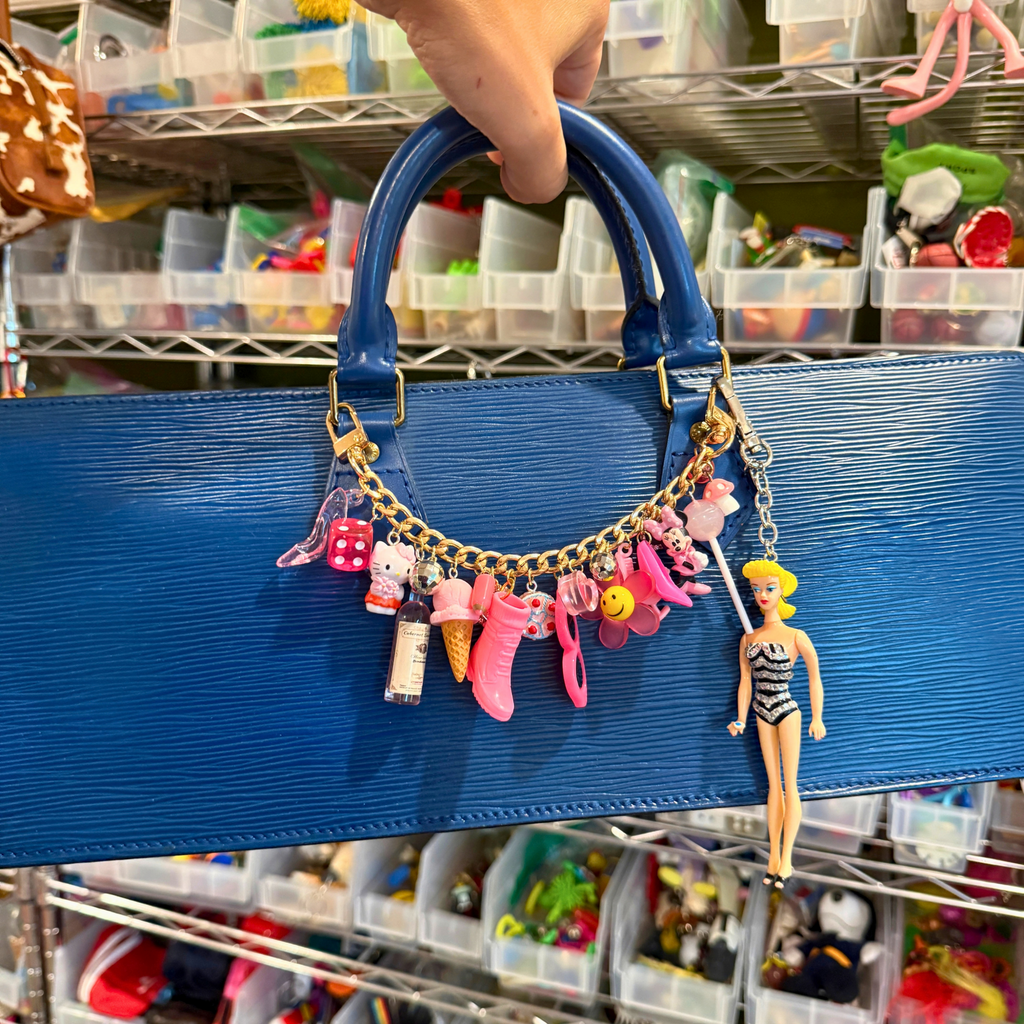 1:1 Vintage Barbie Shoes + Hello Kitty Bag Charm Chain
