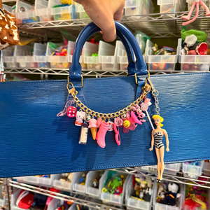 1:1  Barbie Shoes + Hello Kitty   Chain - barbie doll toy pink rare vintage keychain vintage charms for bag nostalgia vintage keychains y2k collectible - Bag Crap