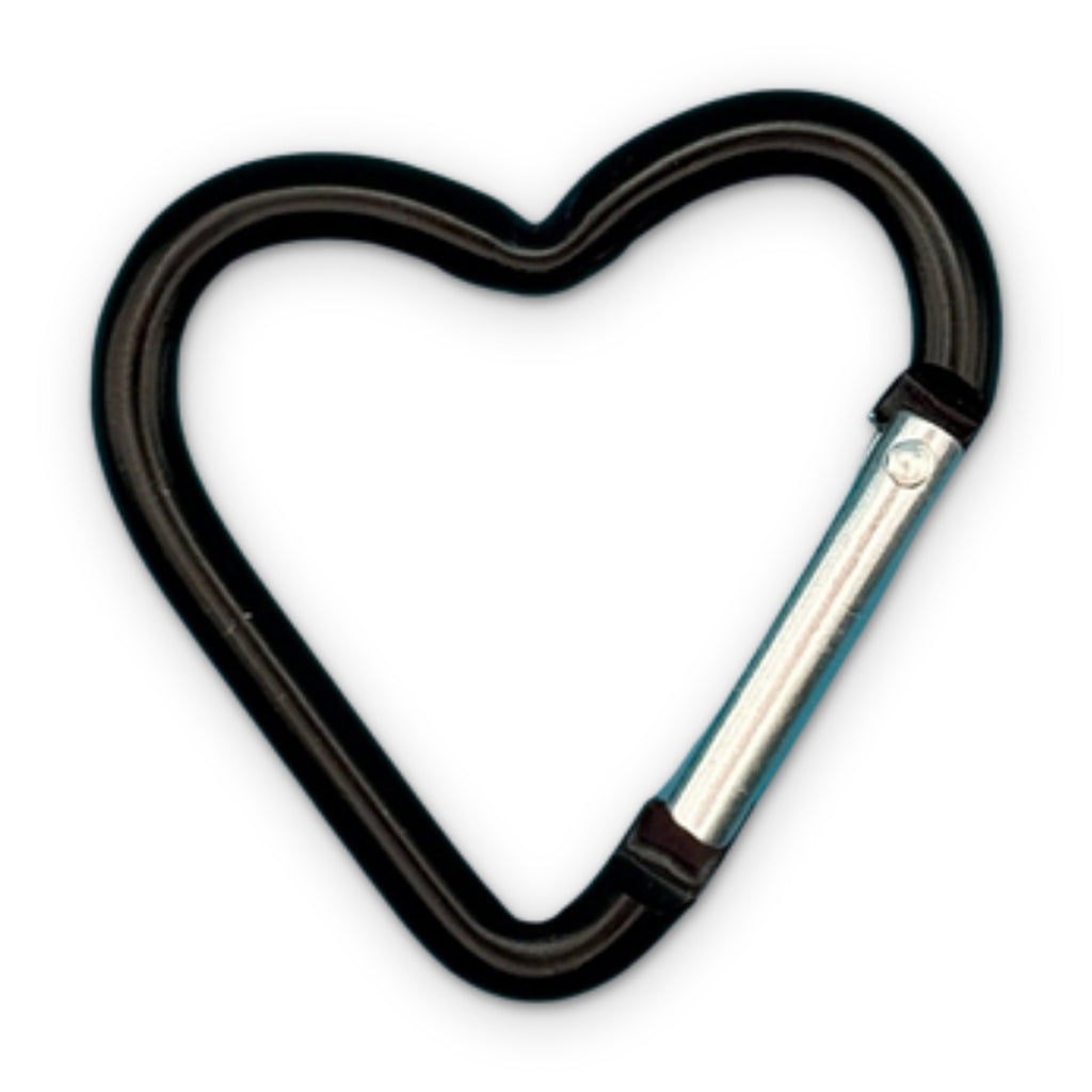 Rainbow Heart Shaped Metal Carabiner Clips: You Pick