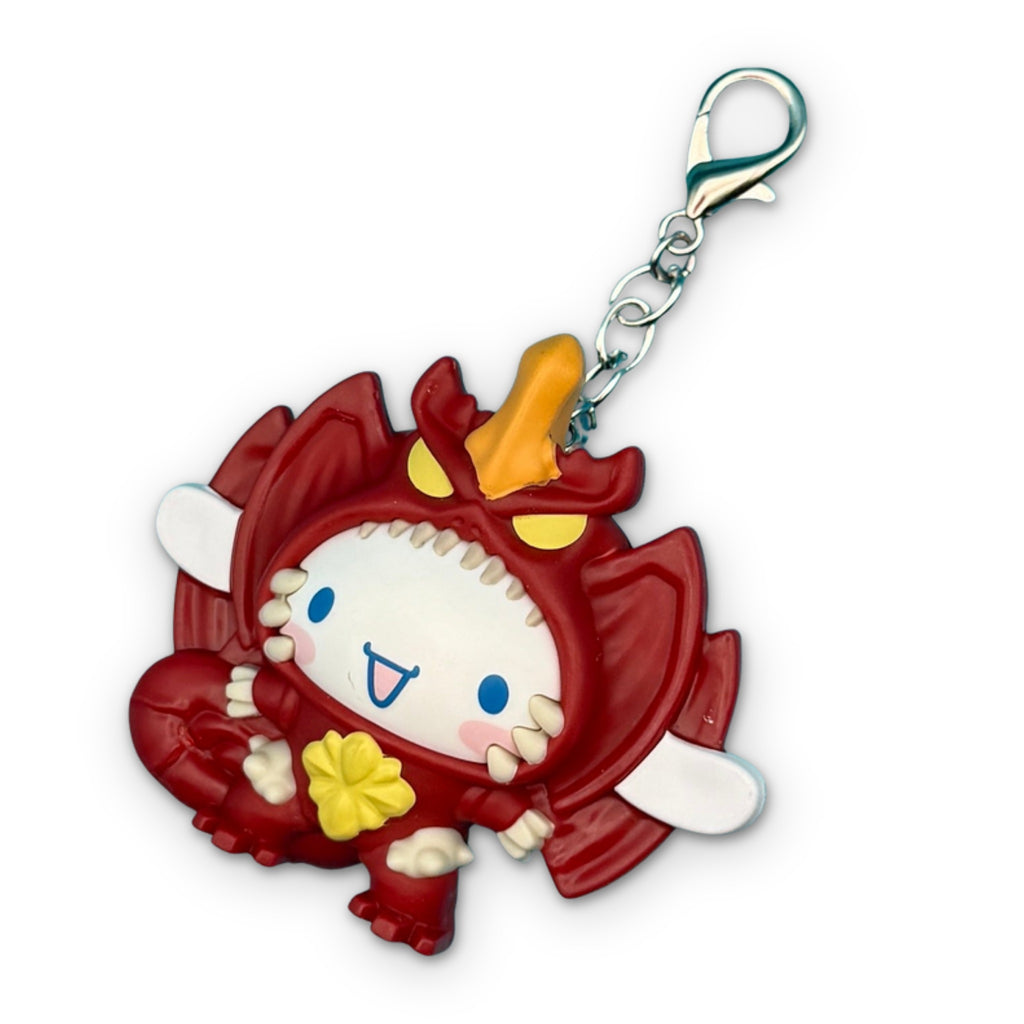 Full Character Set: 8 Hello Kitty x Godzilla Happy Meal Bag Charms