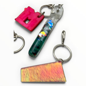 Junk Drawer  s & s: Pink & Teal - barbie doll toy pink rare vintage keychain vintage charms for bag nostalgia vintage keychains y2k collectible - Bag Crap