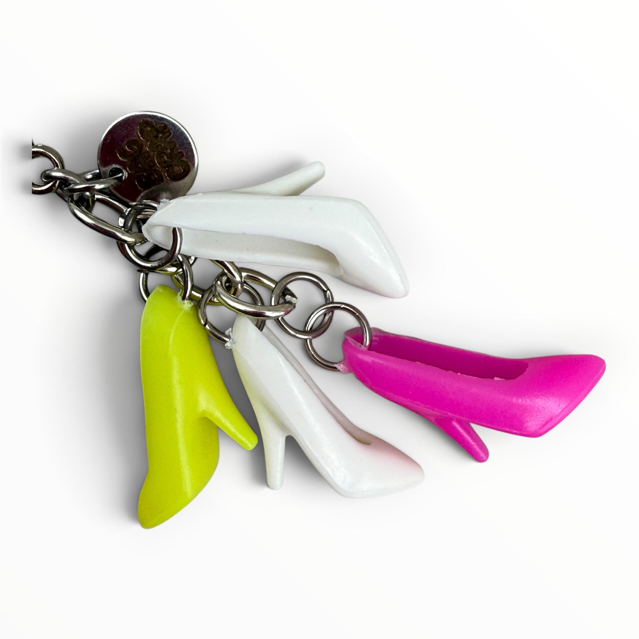'Dress for Success' Charity Mini Doll Shoe - barbie doll toy pink rare vintage keychain vintage charms for bag nostalgia vintage keychains y2k collectible - Bag Crap