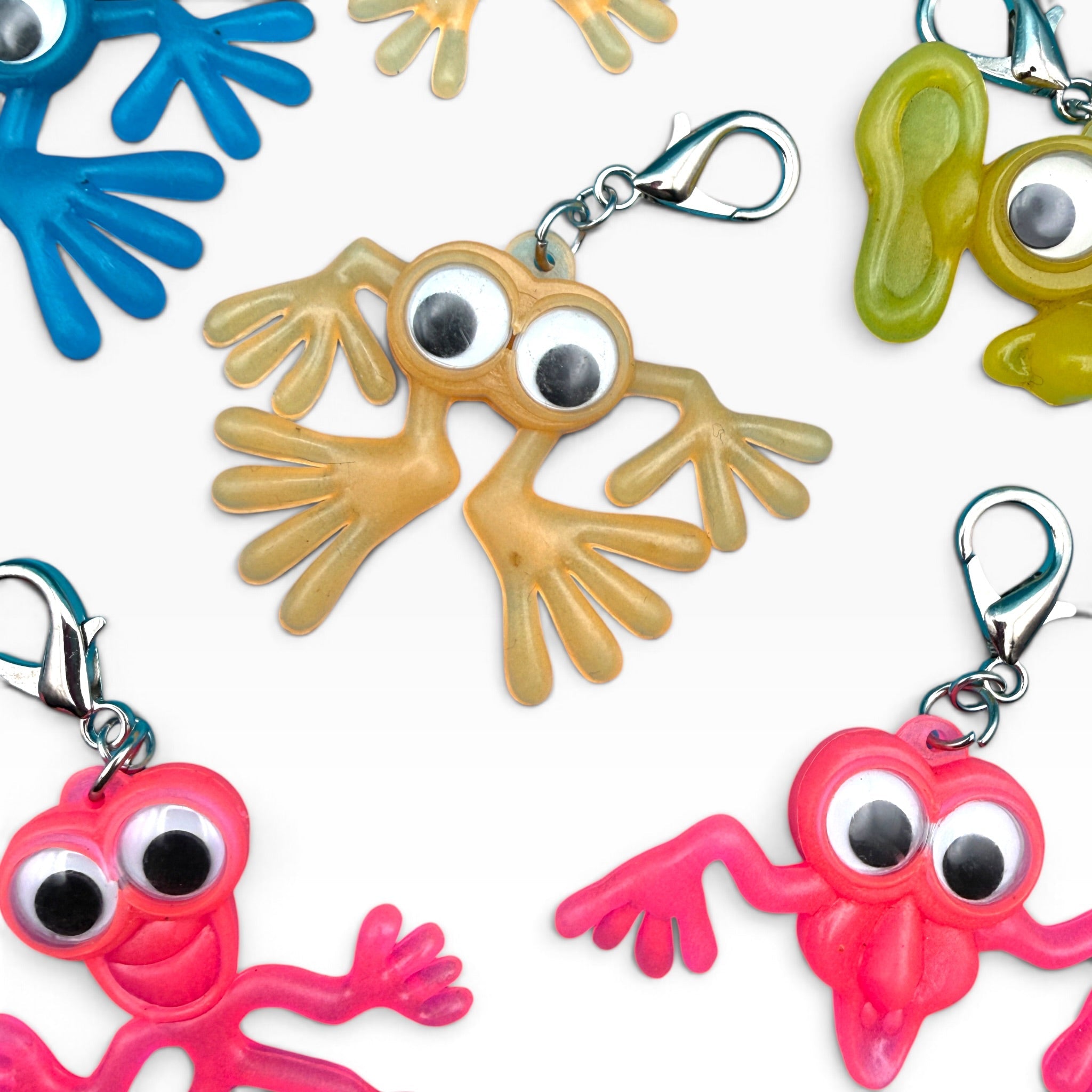 90s Googly-Eyed Monster  s -  vintage keychain vintage charms for bag nostalgia vintage keychains y2k collectible - Bag Crap