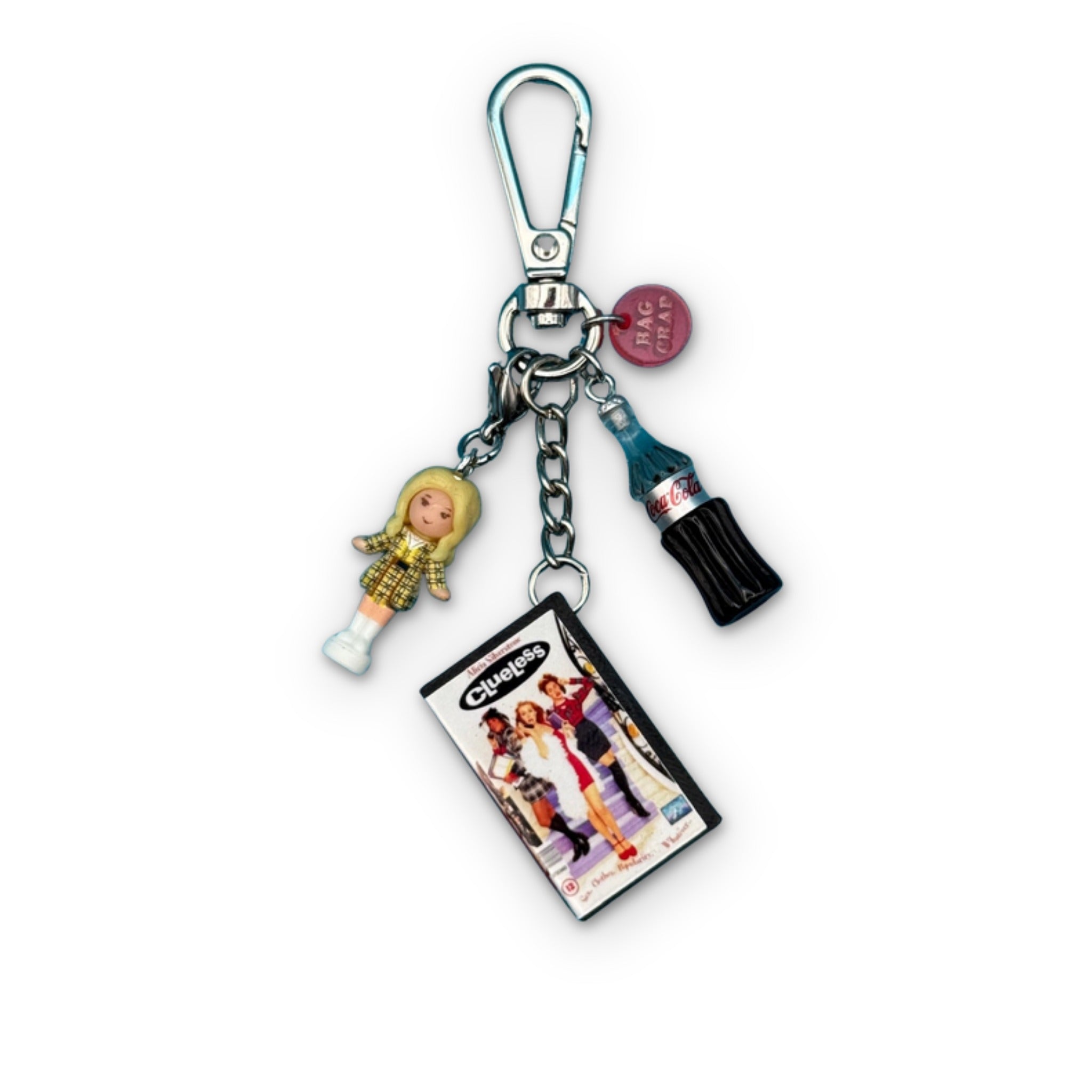 Clueless Polly Pocket Diet Coke  s -  vintage keychain vintage charms for bag nostalgia vintage keychains y2k collectible - Bag Crap