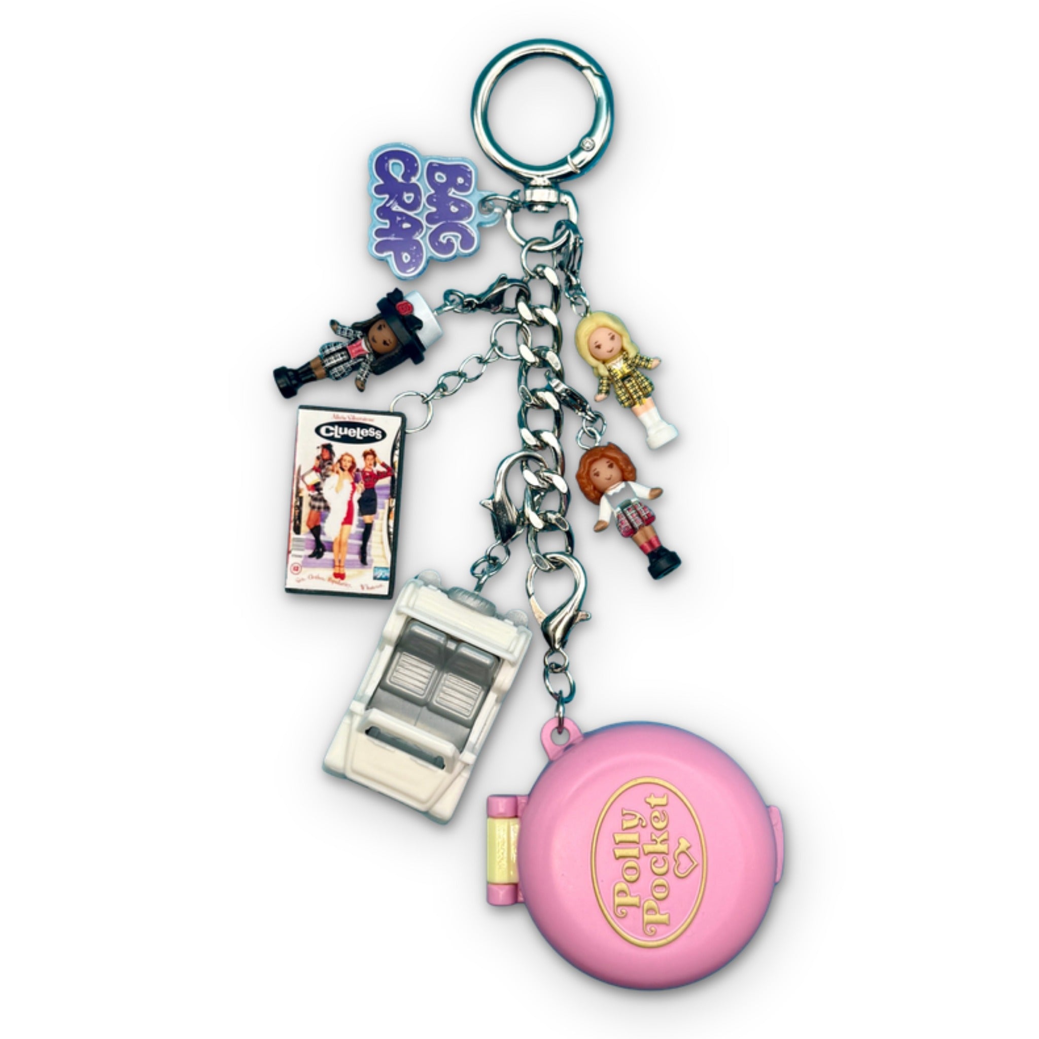 Clueless Polly Pocket Retro  : You Pick -  vintage keychain vintage charms for bag nostalgia vintage keychains y2k collectible - Bag Crap