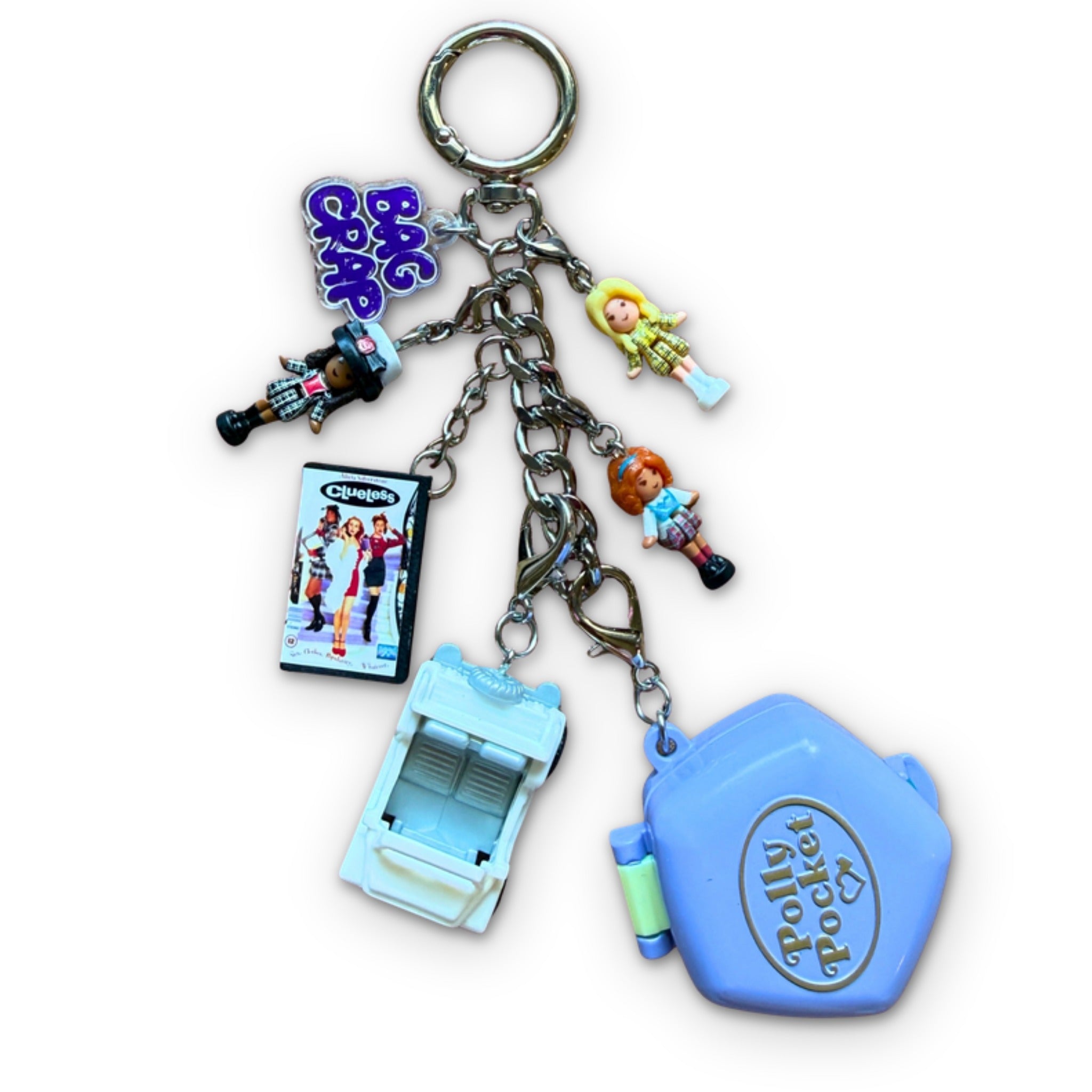 Clueless Polly Pocket Retro  : You Pick -  vintage keychain vintage charms for bag nostalgia vintage keychains y2k collectible - Bag Crap