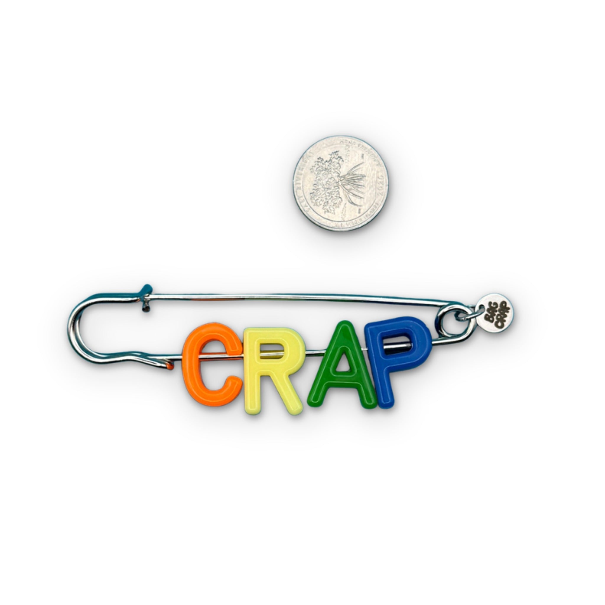 'CRAP' Letter Bead Brooch -  vintage keychain vintage charms for bag nostalgia vintage keychains y2k collectible - Bag Crap
