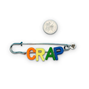 'CRAP' Letter Bead Brooch -  vintage keychain vintage charms for bag nostalgia vintage keychains y2k collectible - Bag Crap