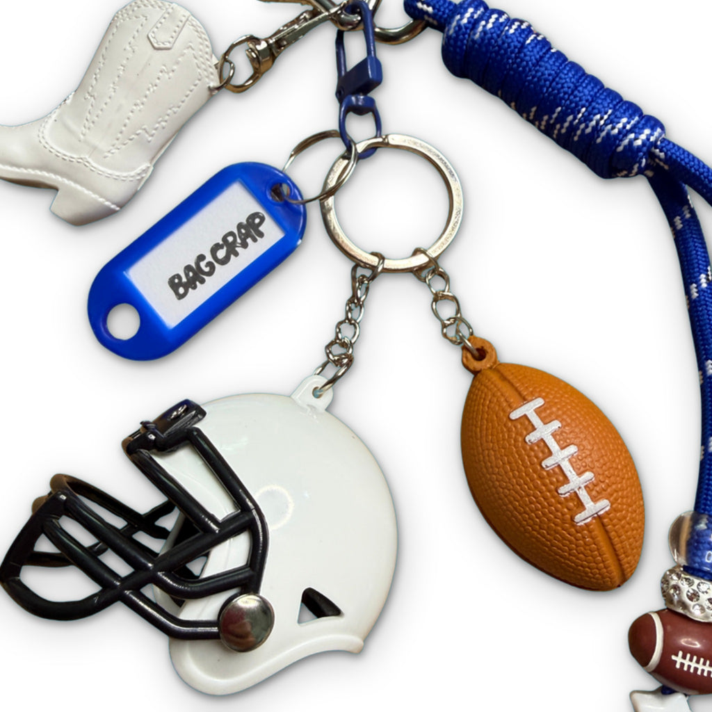 Dallas Cowboys Football Keychain Bag Charm Set