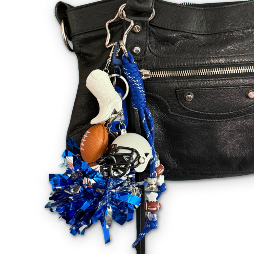 Dallas Cowboys Football Keychain Bag Charm Set