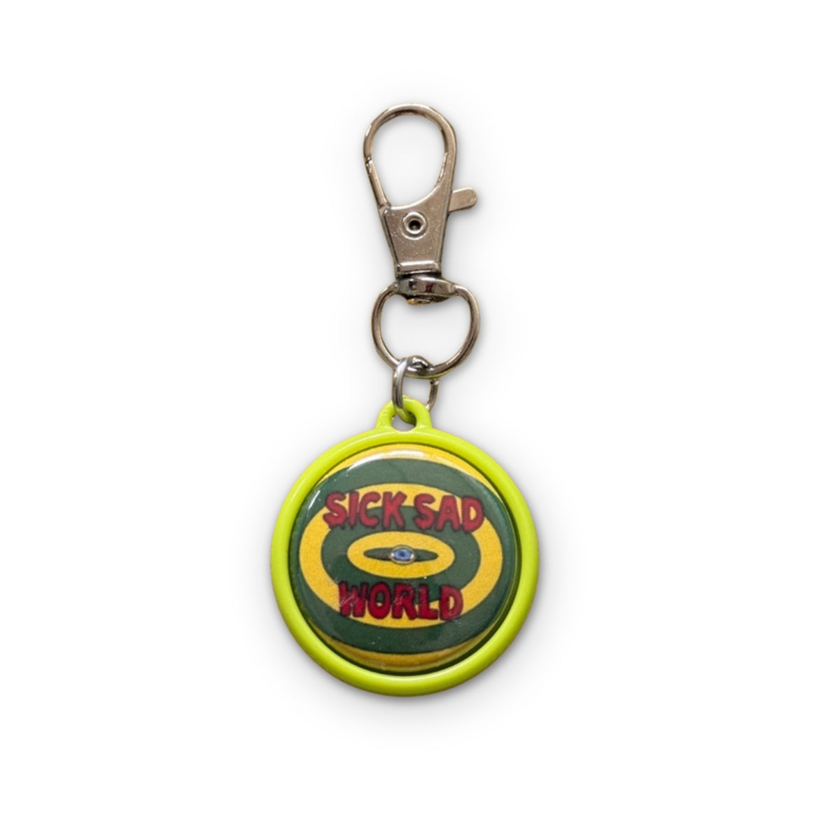 Daria + Sick Sad World MTV Cartoon Keychain Bag Charm on a white background