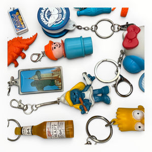 Junk Drawer s &  s: Blue & Orange - hello kitty sanrio japan kawaii rare vintage keychain vintage charms for bag nostalgia vintage keychains y2k collectible - Bag Crap
