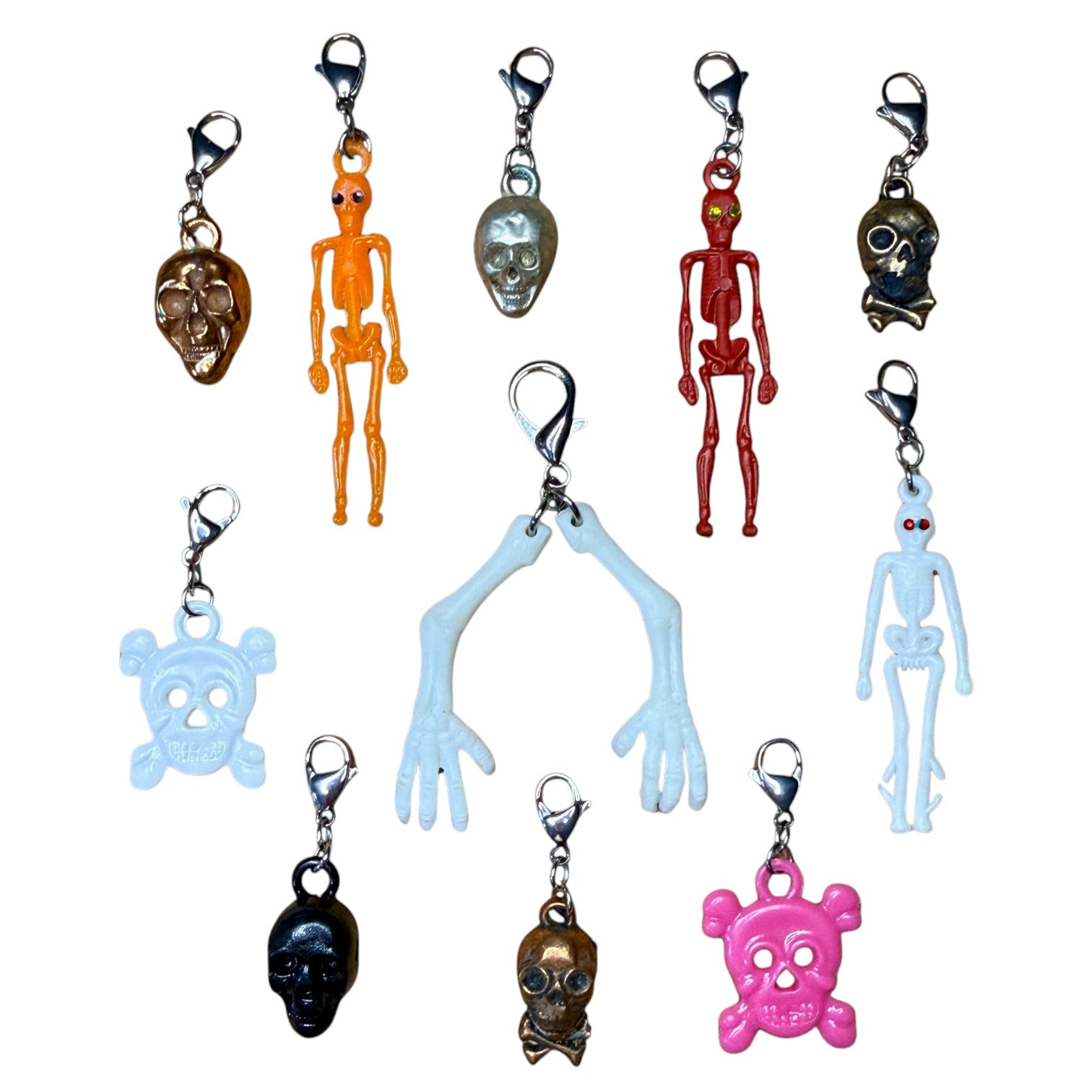 Miniature Skeleton Pendant  s -  vintage keychain vintage charms for bag nostalgia vintage keychains y2k collectible - Bag Crap