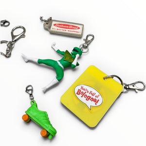 Junk Drawer s &  s: Green & Peach - barbie doll toy pink rare vintage keychain vintage charms for bag nostalgia vintage keychains y2k collectible - Bag Crap