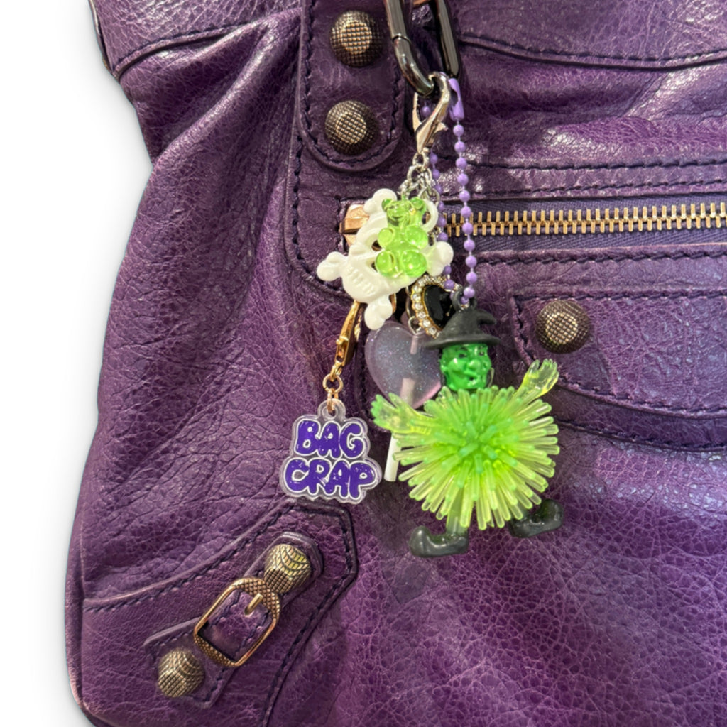 Halloween Rubber Witch Candy Bag Charm Set