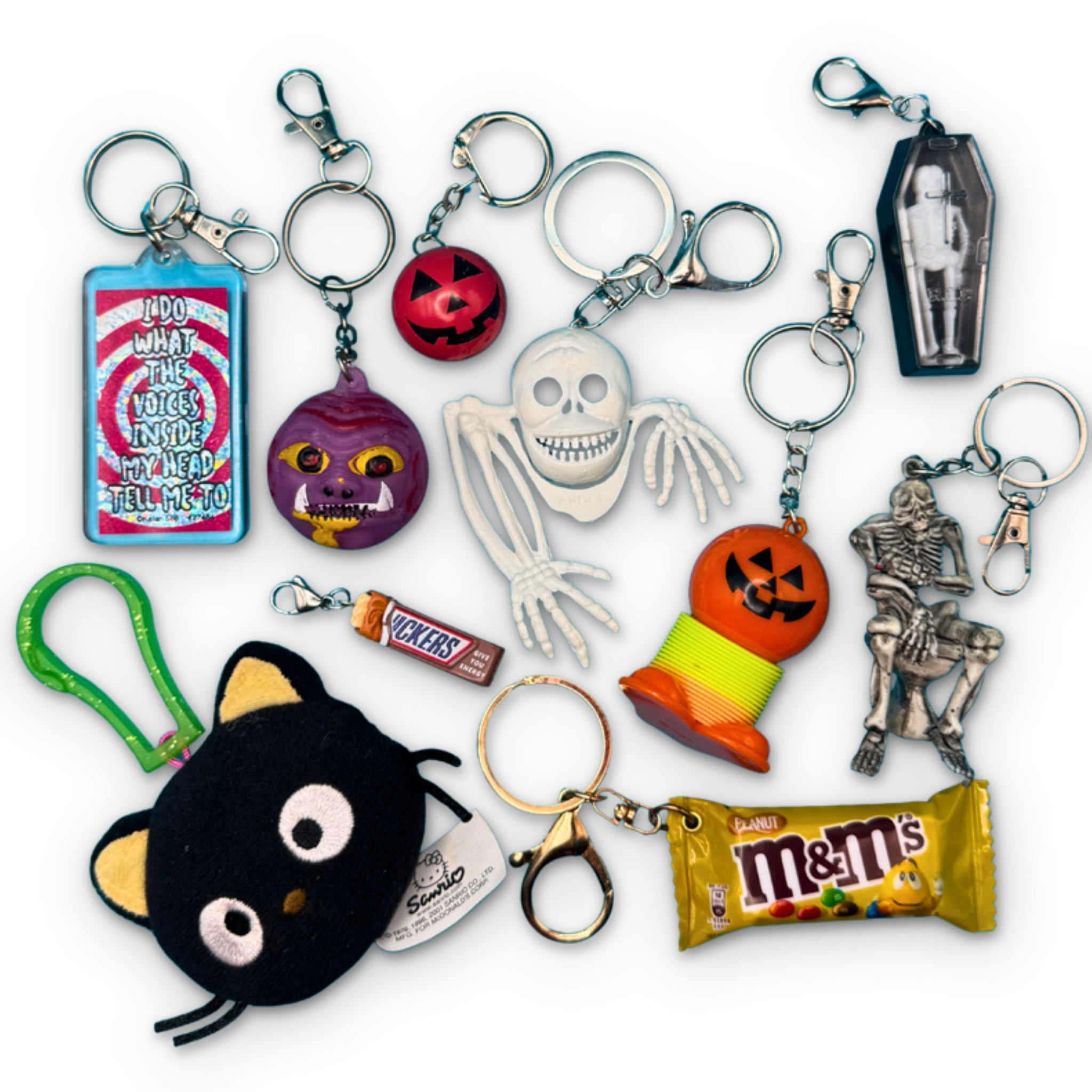 Halloween  s: Drop II -  vintage keychain vintage charms for bag nostalgia vintage keychains y2k collectible - Bag Crap