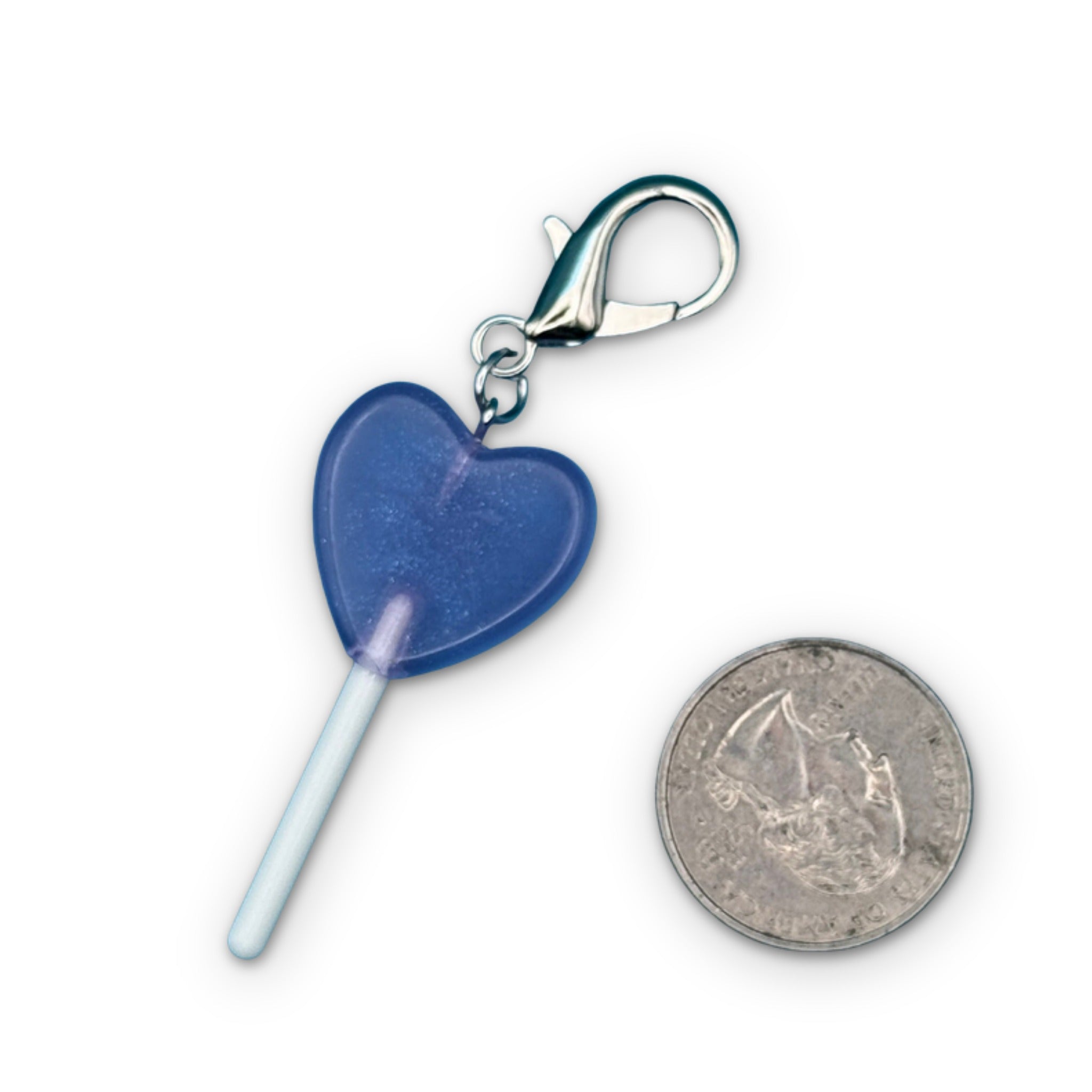 Heart Shaped Lollipop Candy  s -  vintage keychain vintage charms for bag nostalgia vintage keychains y2k collectible - Bag Crap