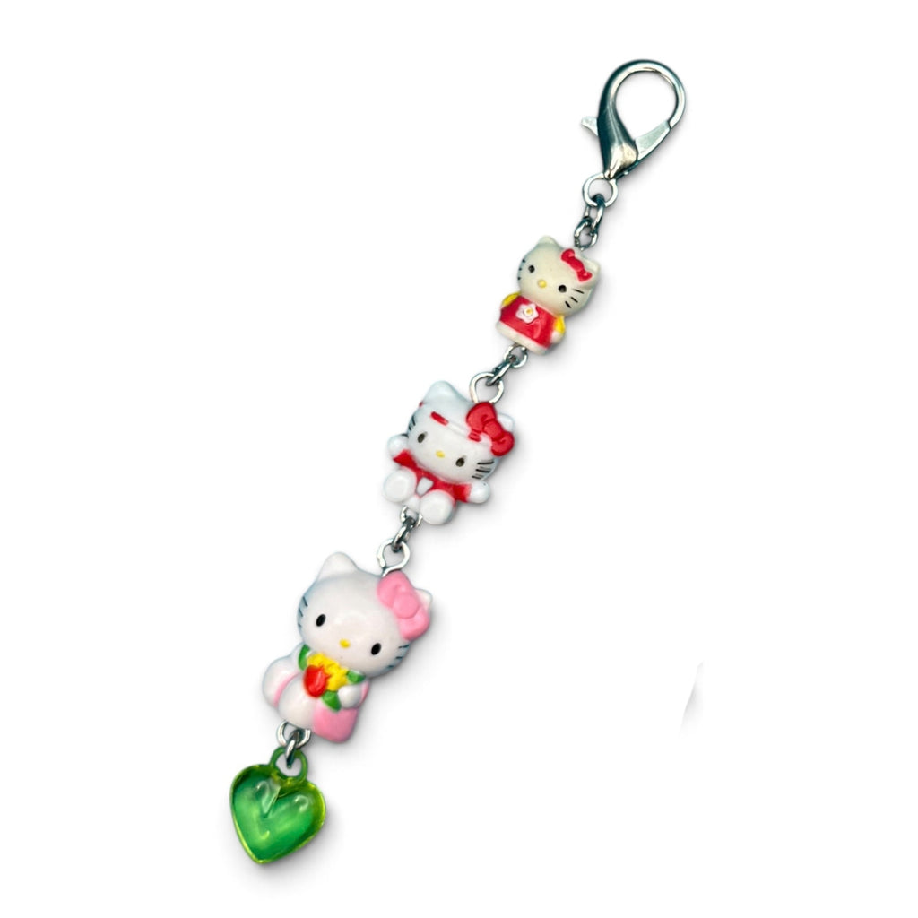 Vintage Hello Kitty Linked Heart Bag Charms