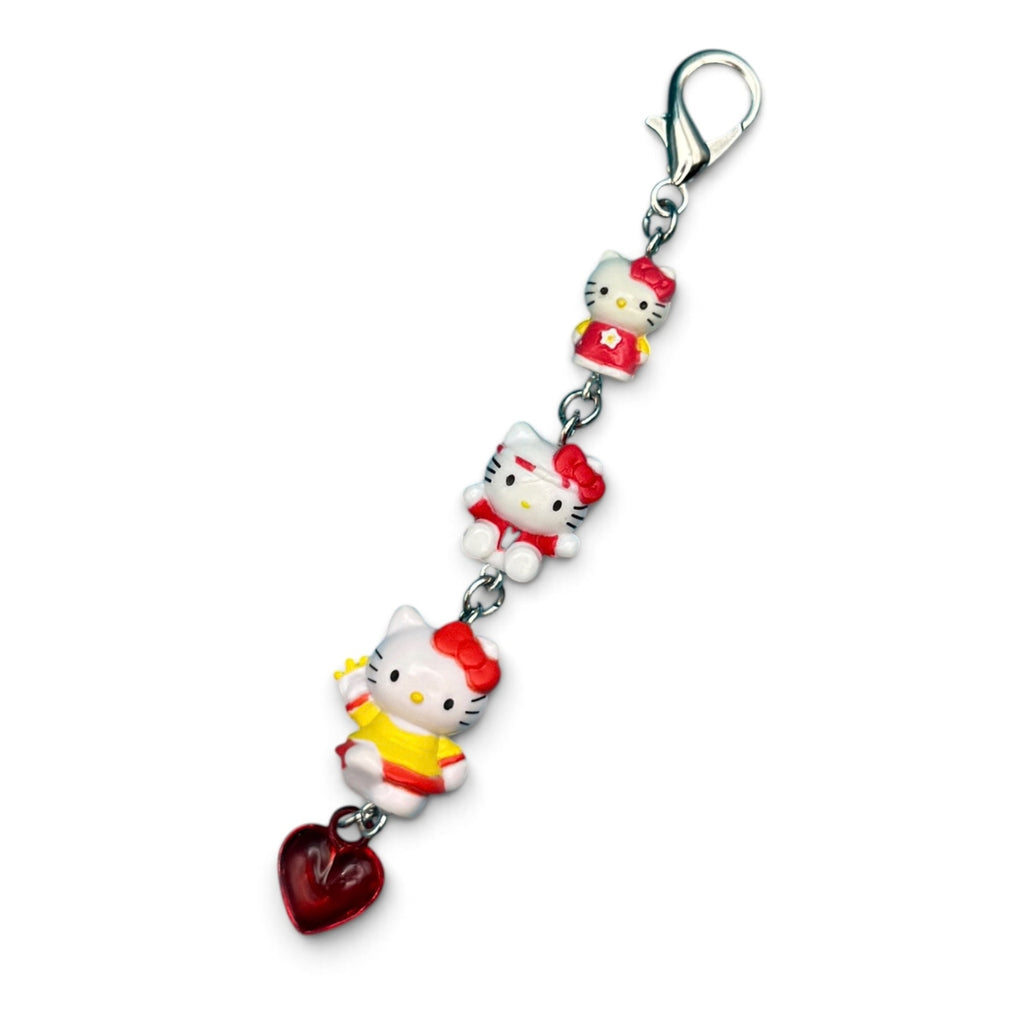 Vintage Hello Kitty Linked Heart Bag Charms