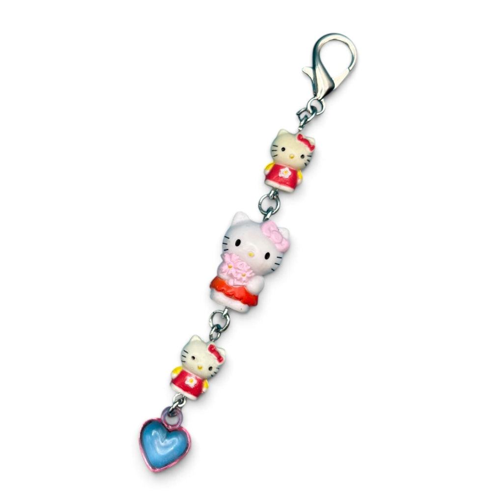 Vintage Hello Kitty Linked Heart Bag Charms